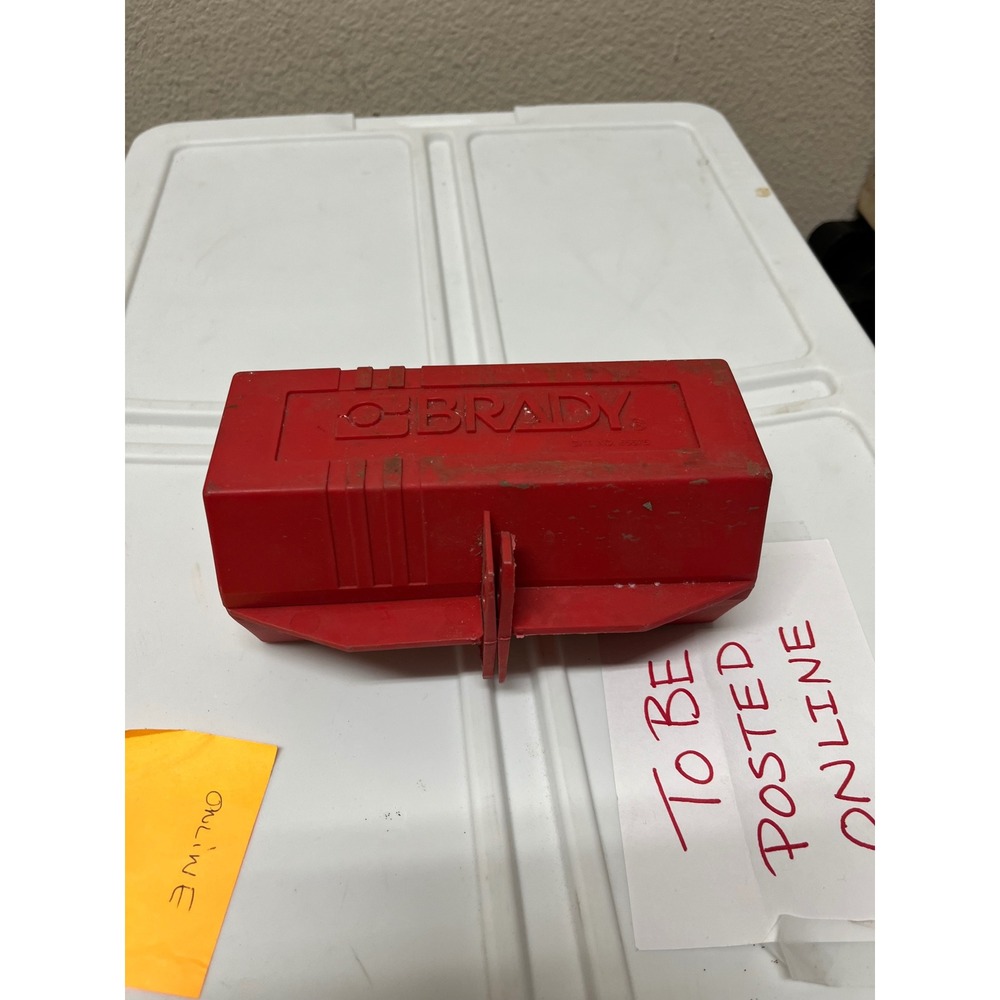 Brady 65675 Gate Valve Lockout Device Red 1 to 2.5 Inch Handle LOTO Safety